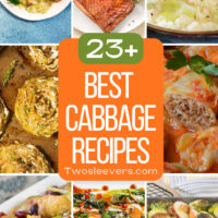 9 part grid for the best cabbage recipes with text overlay