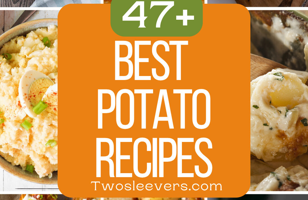 Best Potato Recipes 9 part grid with text overlay