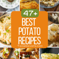 Best Potato Recipes 9 part grid with text overlay