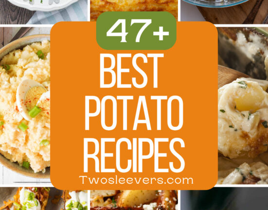 Best Potato Recipes 9 part grid with text overlay