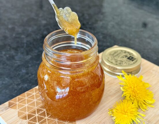 sugar free Dandelion Honey