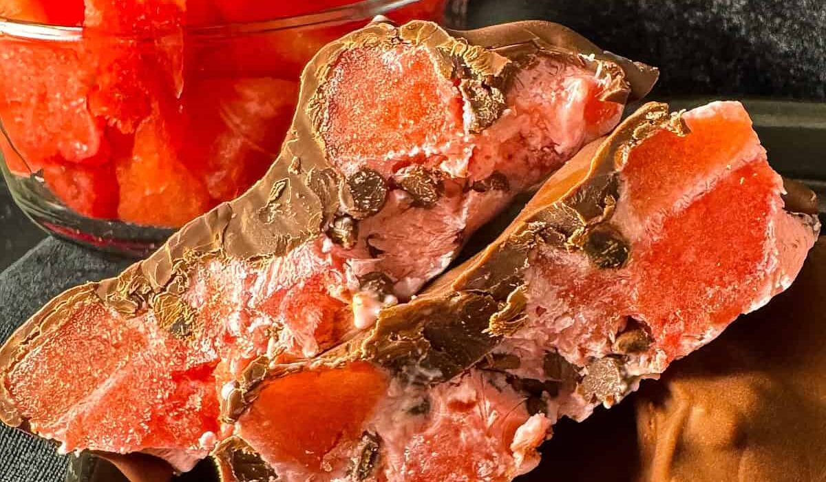 watermelon and yogurt clusters