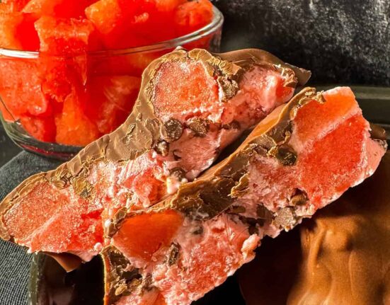 watermelon and yogurt clusters