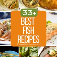 9 Part grid of the best fish recipes with text overlay