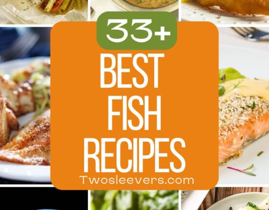 9 Part grid of the best fish recipes with text overlay
