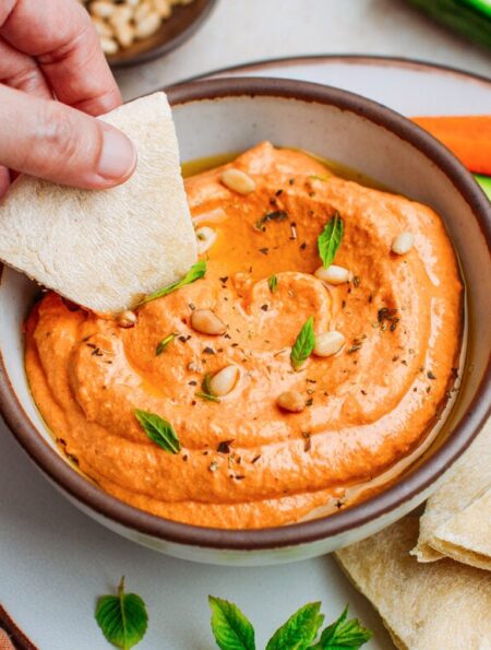 Keto Roasted Bell Pepper Dip Recipe