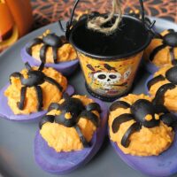 Low Carb Roasted Pumpkin Deviled Eggs