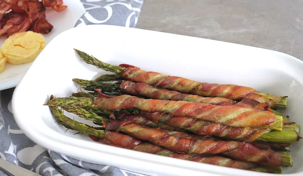 Zero-Carb Bacon-Wrapped Asparagus & Orange Butter