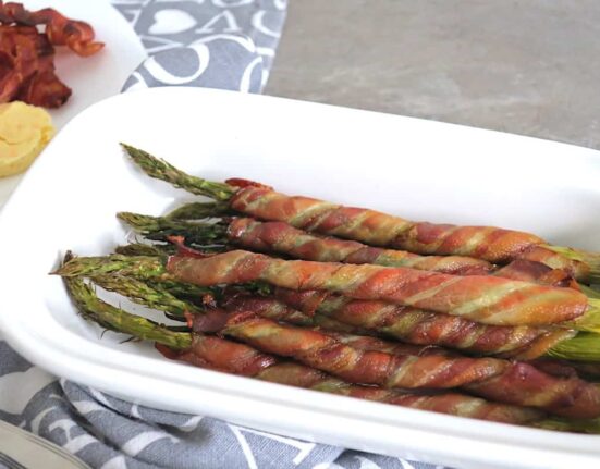 Zero-Carb Bacon-Wrapped Asparagus & Orange Butter